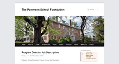 Desktop Screenshot of pattersonschoolfoundation.org